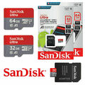 SanDisk Ultra Micro SD 16GB 32GB 64GB 128GB 200GB 256GB A1 Speicherkarte C10
