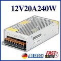 DC 12V 20A 240W LED Netzteil Trafo Schaltnetzteil Adapter Power Supply LED Strip