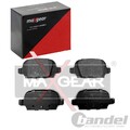 MAXGEAR BREMSBELÄGE SATZ HINTERACHSE PASSEND FÜR ABARTH 500 500C FIAT 500 PANDA