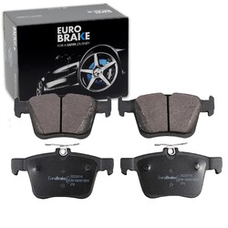 EUROBRAKE BREMSBELÄGE SATZ HINTERACHSE PASSEND FÜR AUDI A3 Q2 TT SEAT ATECA