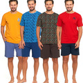 Schlafanzug Herren Pyjama Kurzarm Se Kurze Hose T-shirt Baumwolle Moraj 2025 Mix