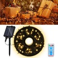 LED Solar Lichterkette Vorhang Beleuchtung Außen Partylichterkette 300-1000 LED