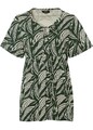 hüftumspielendes Shirt in A-Linie Gr. 44/46 Dunkelgrün Damenshirt Top Bluse Neu*