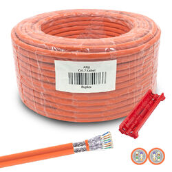 Cat7 / Cat8 Netzwerkkabel Verlegekabel Simplex Duplex Kabel 25 50 100 200 300🚚LIEFERUNG NACH AUSWAHL📦QUALITÄT CAT NETZWERKKABEL