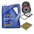 KAMOKA Inspektionspaket MANNOL Special Plus 10W-30 5L für Toyota Prius Liftback