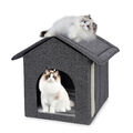 ALLYSON Faltbares Haus für Katzen und kleine Hunde Katzenhöhle Tierhöhle Bett