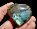 Labradorit Herz aus Madagaskar 90 Gramm, # Herz 2