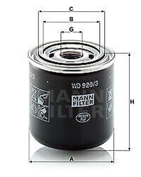 MANN-FILTER WD 920/3 - Hydraulikfilter, Automatikgetriebe