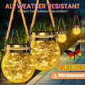 2/6*LED Solarlampe Laterne Solarleuchte Gartenlampe Solar Hängelaterne für Außen