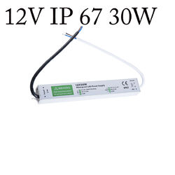 DC12V LED Trafo Transformator Netzteil Wasserdicht IP67 f. LED Strip 10-350W