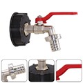 1x IBC Adapter mit 3/4 Auslauf Hahn Regenwasser 1000 Liter Behälter Tank Indust