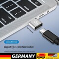 2x USB 3.1 Typ C Buchse auf USB 3.0 A Stecker Adapter Daten+Laden (Silber)