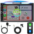 DE 6.2" Autoradio Kabelloses Apple Carplay Android Auto Navi DVD CD 2Din mit DAB
