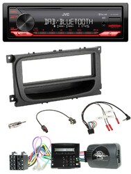JVC DAB Lenkrad Bluetooth USB Autoradio für Ford C-Max Focus Can 07-10 Galaxy Ab