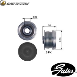 GENERATORFREILAUF OAP7113 FÜR OPEL MERIVA/B/VAN/MPV ASTRA/H/Van/CLASSIC/FAMILY  