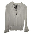 EK8624 Damen Bluse von Zara, Weiß, Gr. S