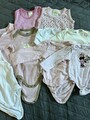 Mädchen Bodies 9 Teile Gr 62/68 Bodys Bekleidungspaket Baumwolle Baby Set Paket
