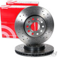 BREMBO gelochte SPORT BREMSSCHEIBEN VORNE Ø283mm passend für PEUGEOT 407 508 607