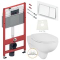 TECE Vorwandelement Geberit Renova Nr.1 WC spülrandlos Drückerplatte WC Sitz Set