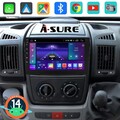 2+32G Android 14 Autoradio Carplay WiFi GPS Navi Für 1-Din Fiat Ducato 2006-2023