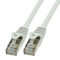0,25m CAT.6 Patchkabel Netzwerkkabel SFTP grau LAN Ethernet DSL RJ45 Kabel 