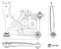 Querlenker Dreieckslenker FEBI BILSTEIN 187784 Stahlblech für TOYOTA RAV 2 4WD