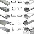 LED Aluprofil Aluminium Profile Alu Schiene Leiste 1m / 2m lang für Streifen
