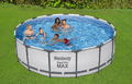  Bestway® Steel Pro MAX™ Frame Pool Komplett-Set mit Filterpumpe Ø 457 x 122 cm,