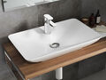 Design Keramik Aufsatz Waschschale 65x40 Waschtisch Hand Waschbecken Aqua Bagno