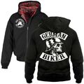 Herren Harrington Jacke mit Kapuze German Biker MC Germany Club totenkopf