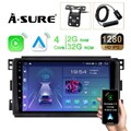 DAB+ KAM 2+32GB Android 14 Autoradio Für Smart Fortwo 451 2005-2010 GPS Navi