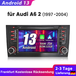 Carplay Android 13 Autoradio GPS Navi SWC BT DAB+ 2+32G Für Audi A6 S6 Avant RS6