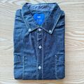 Michael Brandon XL Shirt Herren grau 24" Pit-to-Pit Designer Stil kurzärmelig