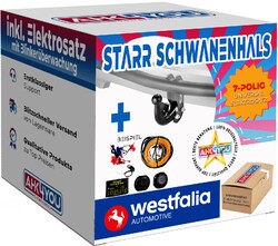 WESTFALIA AHK für BMW 2er U06 Active Tourer ab 21 starr + 7-pol ES ABE