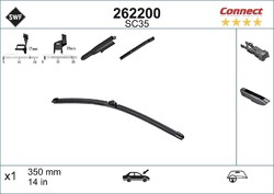 SWF Wischblatt Scheibenwischer CONNECT MADE IN GERMANY 262200 für RENAULT FORD 7