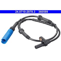 1x ORIGINAL® Ate 24.0710-2078.3 Sensor, Raddrehzahl Vorne passend für BMW 7
