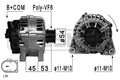 Lichtmaschine Generator Lima ERA 210876A für FORD MAX 2 DXA CB7 CEU FOCUS 3 V408