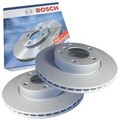 2 Bosch Bremsscheiben vorne für Dacia Lada Mercedes Nissan Renault