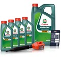 4x 1 L + 5 L = 9 LITER CASTROL MAGNATEC DIESEL 5W-40 DPF MOTOR-ÖL MOTOREN-ÖL