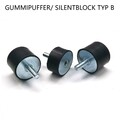 Gummipuffer/ Silentblock Typ B/ Anschlagpuffer Typ B/ Schwingungsdämpfer Typ B