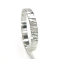 Ring aus 925 Silber für Damen Silberring Damenring 2,5mm steinig gehämmert