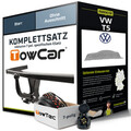 Für VW T5 Kasten,Bus Anhängerkupplung starr +eSatz 7pol 04.2003-09.2009 Set NEU