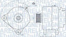 MAGNETI MARELLI Generator 063731887010 für RENAULT