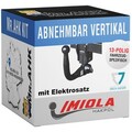 Anhängerkupplung vert. abnehmbar für VW Golf VIII Fließheck ab 19 + 13 pol spezi