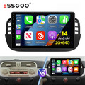 Für Fiat 500 2007-2015 Apple Carplay Autoradio GPS NAVI SWC WIFI Android 14 64GB