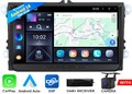 DAB+ 9" IPS Carplay Android 14 Autoradio Navi Für VW GOLF 5 6 POLO Passat Touran