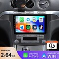 DAB+ Android 14 2G+64G Autoradio Für Ford S-Max 2006-2014 Apple Carplay GPS NAVI