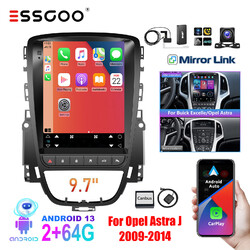 2+64G Carplay DAB+ Android 13 Autoradio GPS Navi WiFi Cam Für Opel Astra J 09-14