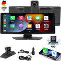 10.26 Zoll Wireless Display Apple CarPlay und Android Auto Vorne Rückfahrkamera