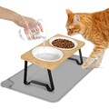 Napfstation Katzennapf Doppelnapf Napfset Napfbar Näpfe erhöhter Fressnapf Katze